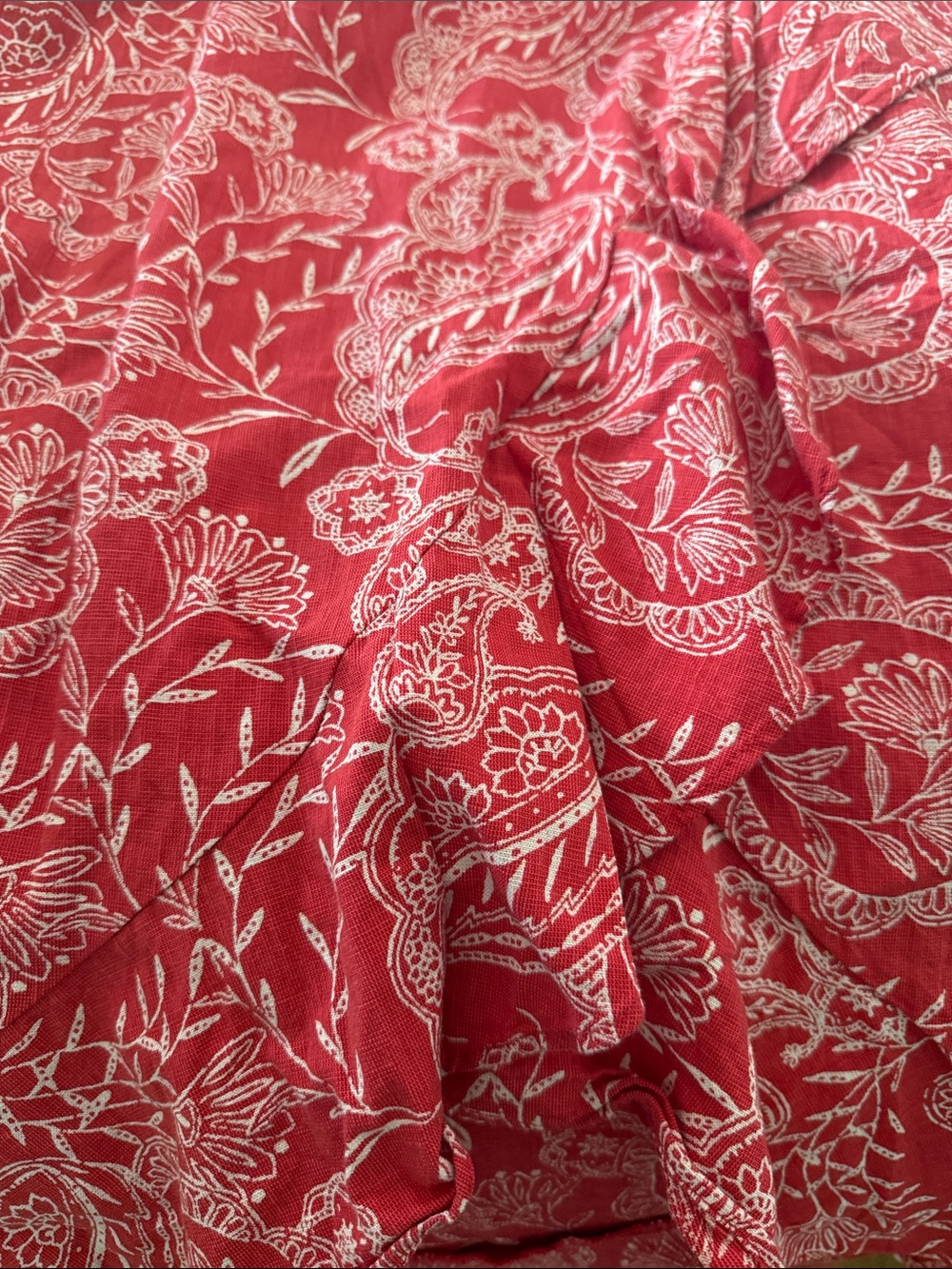 Women Swim Red Paisley Wrap Skirt - Picture 3 of 3